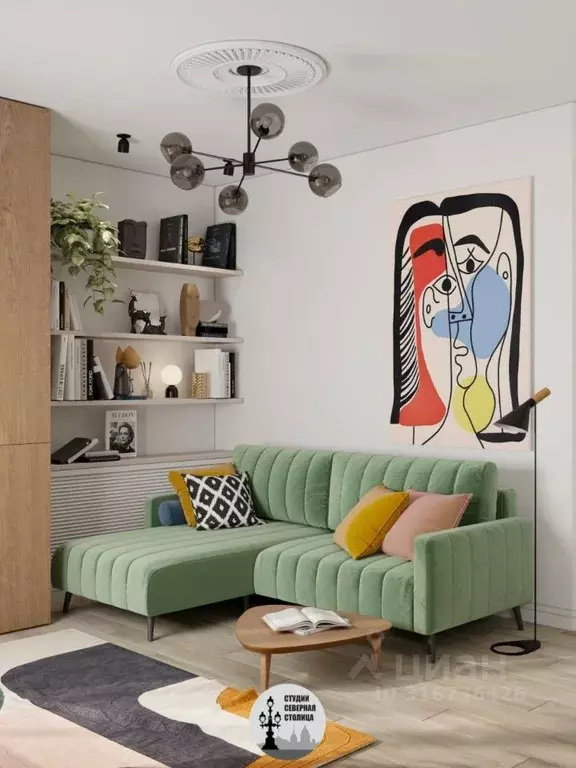 Студия Санкт-Петербург Гагаринская ул., 14 (28.8 м) - Фото 1