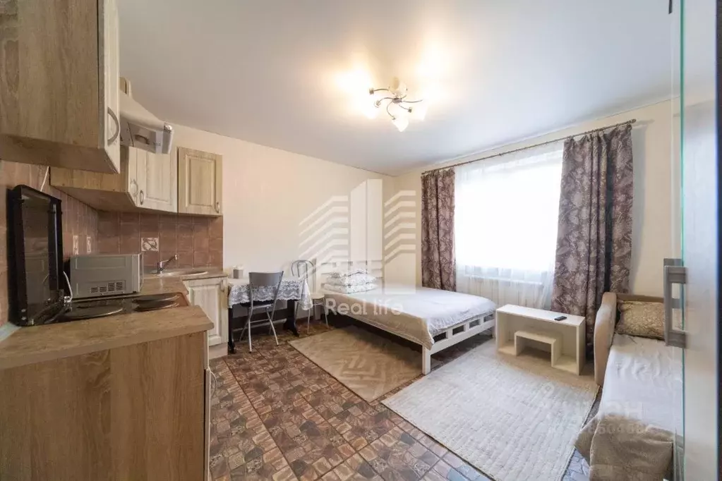 Студия Московская область, Домодедово Южный мкр, ул. Курыжова, 32 ... - Фото 1