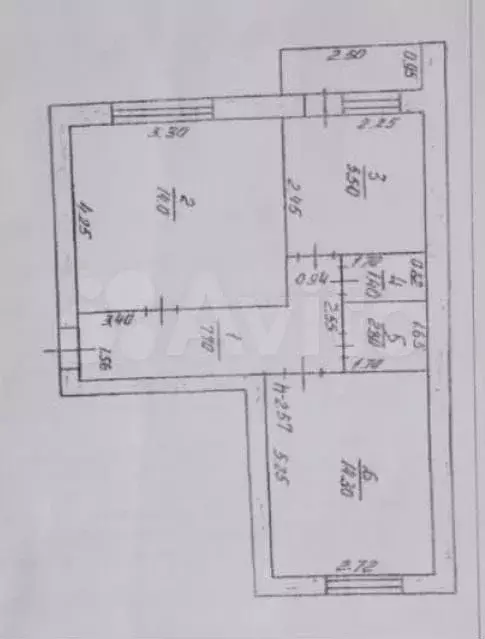 2-к. квартира, 45,7 м, 5/5 эт. - Фото 0