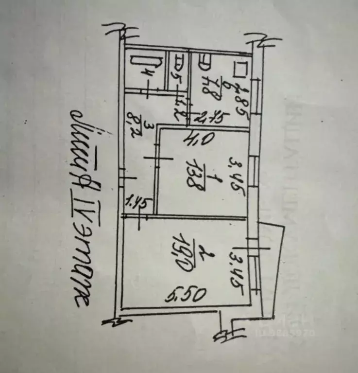 2-к кв. Ростовская область, Аксай ул. Платова, 64 (52.4 м) - Фото 2