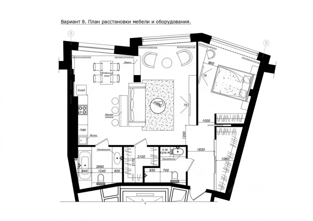 2-к кв. Санкт-Петербург Большая Озерная ул., 59 (84.4 м) - Фото 1