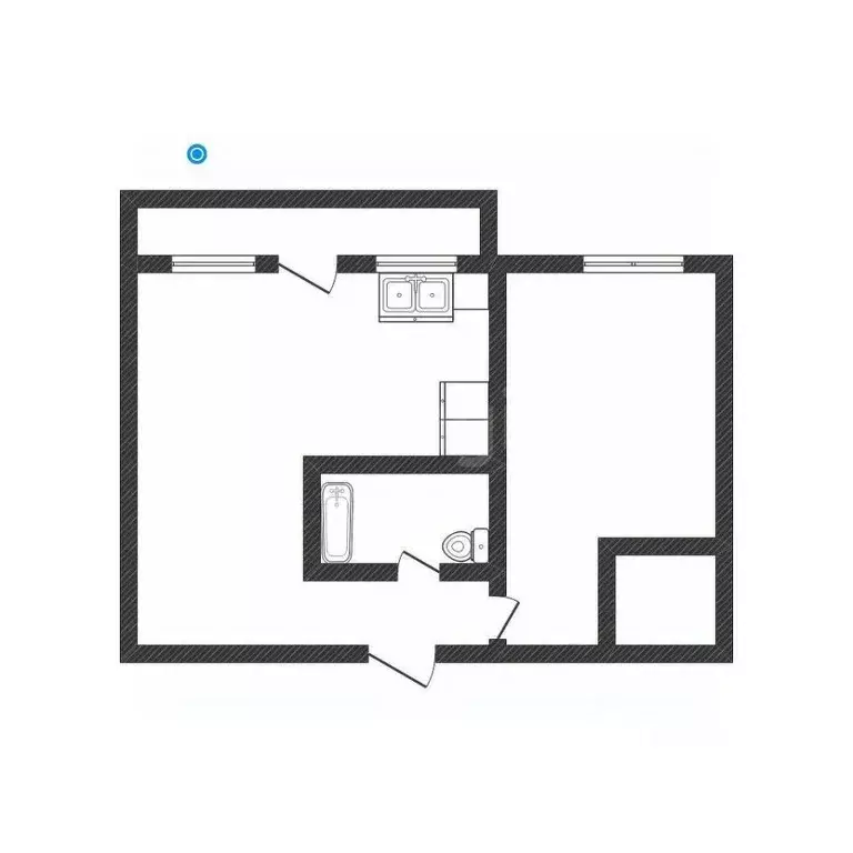 1-к кв. Алтайский край, Бийск пер. Николая Липового, 80/1 (44.6 м) - Фото 2