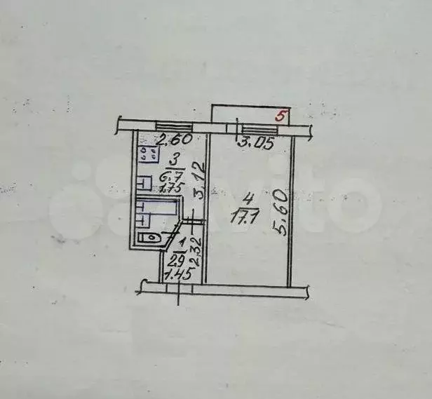 1-к. квартира, 30 м, 2/5 эт. - Фото 0