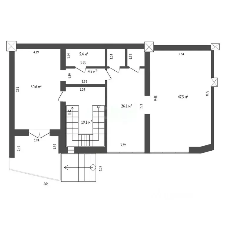 Офис в Тюменская область, Тюмень ул. Кузнецова, 13 (78 м) - Фото 1