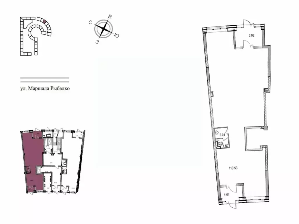 Помещение свободного назначения в Москва ул. Маршала Рыбалко, 2к9 (124 ... - Фото 2
