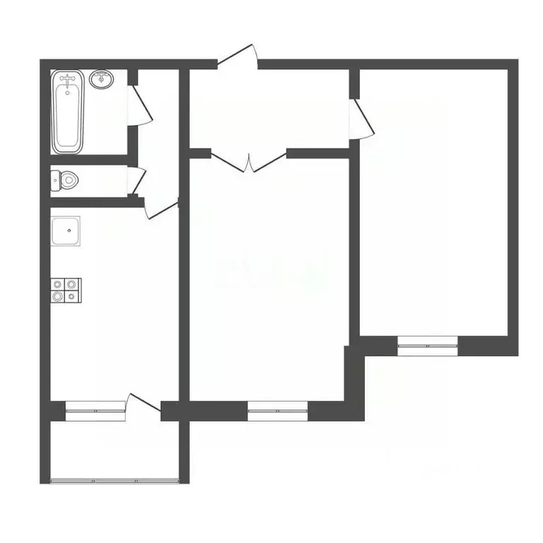 2-к кв. Тульская область, Тула Замочная ул., 105Д (62.5 м) - Фото 2