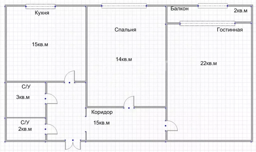 2-к кв. Дагестан, Дербент ул. Х. Тагиева, 37 (56.0 м) - Фото 2