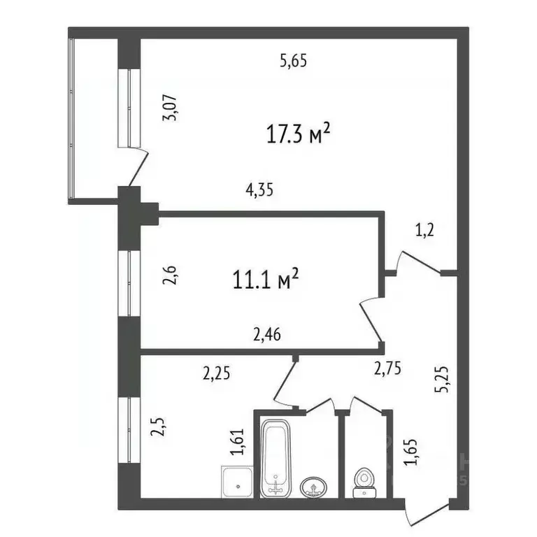 3-к кв. Красноярский край, Красноярск ул. Академика Павлова, 35 (61.2 ... - Фото 2