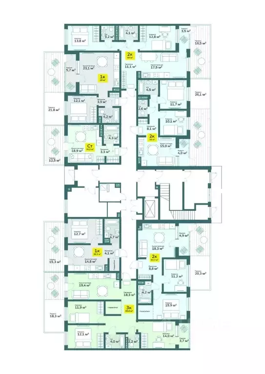 3-к кв. Тюменская область, Тюмень ул. Сергея Свиридова, 11 (85.59 м) - Фото 1
