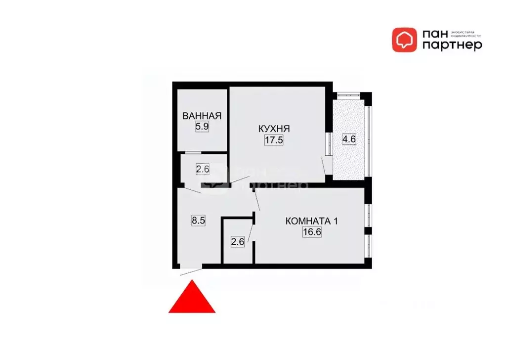 2-к кв. Санкт-Петербург 12-я Красноармейская ул., 26 (53.7 м) - Фото 2
