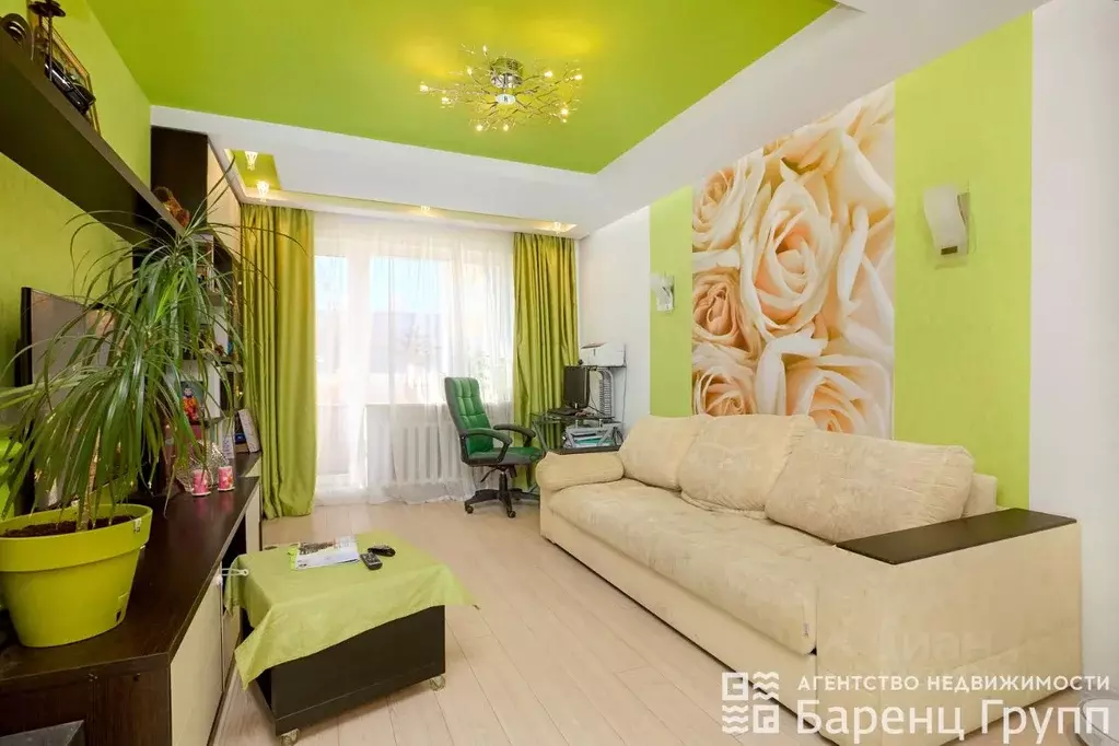 2-к кв. Карелия, Петрозаводск Ключевая ул., 18 (58.0 м) - Фото 0