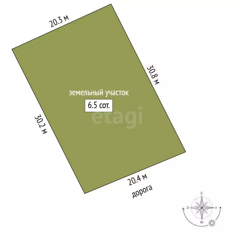 Участок в Старый Крым, Пионерская улица, 34 (6.5 м) - Фото 1