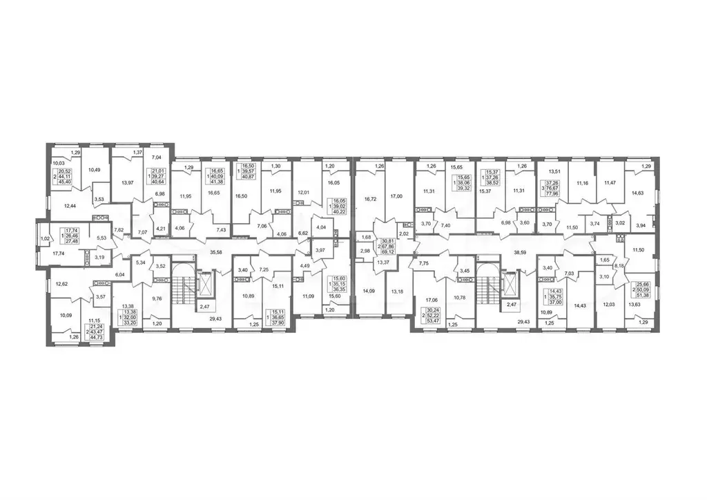 1-к. квартира, 37 м, 6/8 эт. - Фото 1