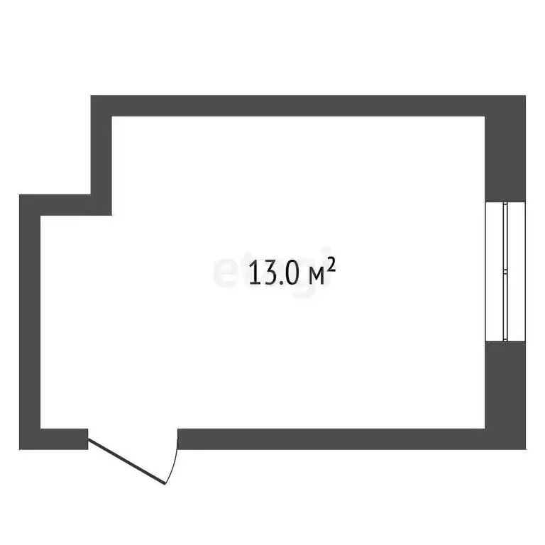 1к в -комнатной квартире (13 м) - Фото 1