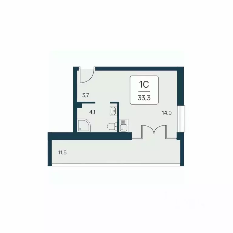 Студия Крым, Алупка Вилла Маяк жилой комплекс (33.3 м) - Фото 0
