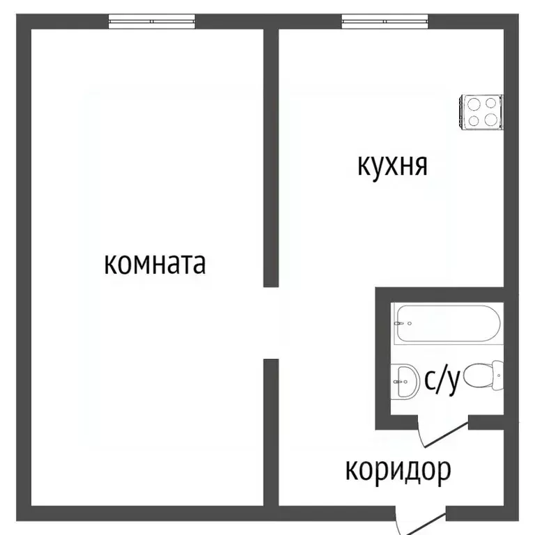 1-к кв. Курганская область, Курган ул. МАКСИМА ГОРЬКОГО, 28 (30.3 м) - Фото 1