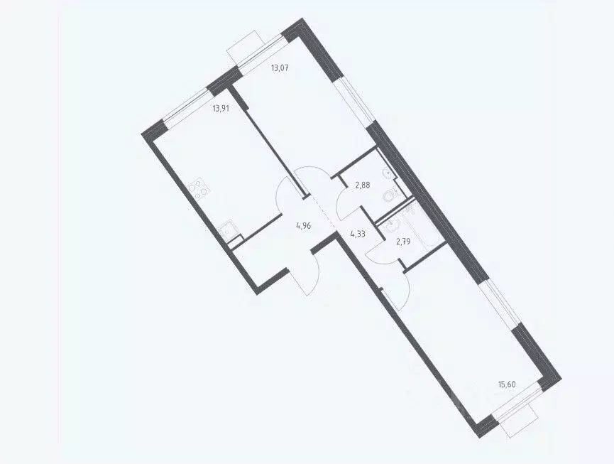 2-к кв. Москва Ленинградское ш., 229Вк1 (57.5 м) - Фото 1