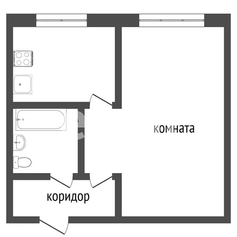 1-комнатная квартира: Петрозаводск, Октябрьский проспект, 1А (31 м) - Фото 0