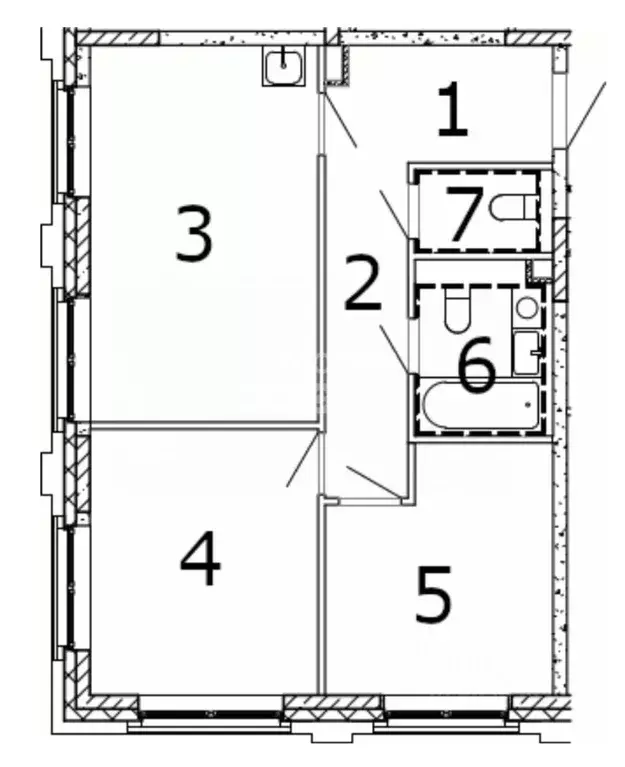 2-к кв. Москва наб. Марка Шагала, 11к2 (60.3 м) - Фото 1