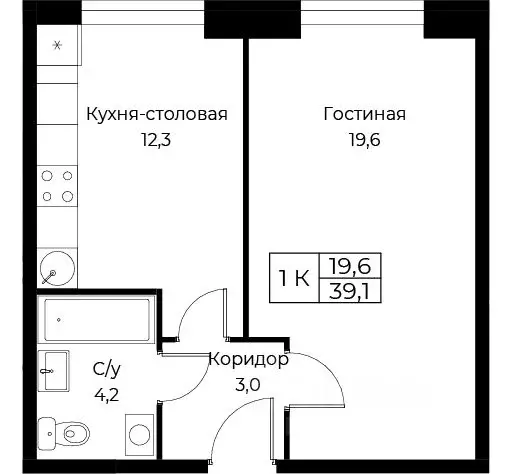 1-к кв. Москва ул. Наметкина, 10Д (39.1 м) - Фото 0