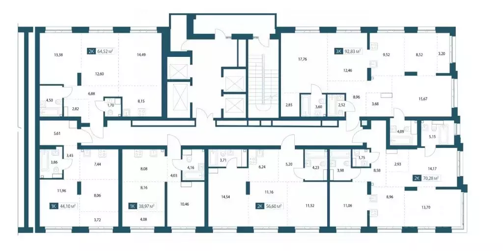 2-к кв. Хабаровский край, Хабаровск Адмирал жилой комплекс (56.6 м) - Фото 2