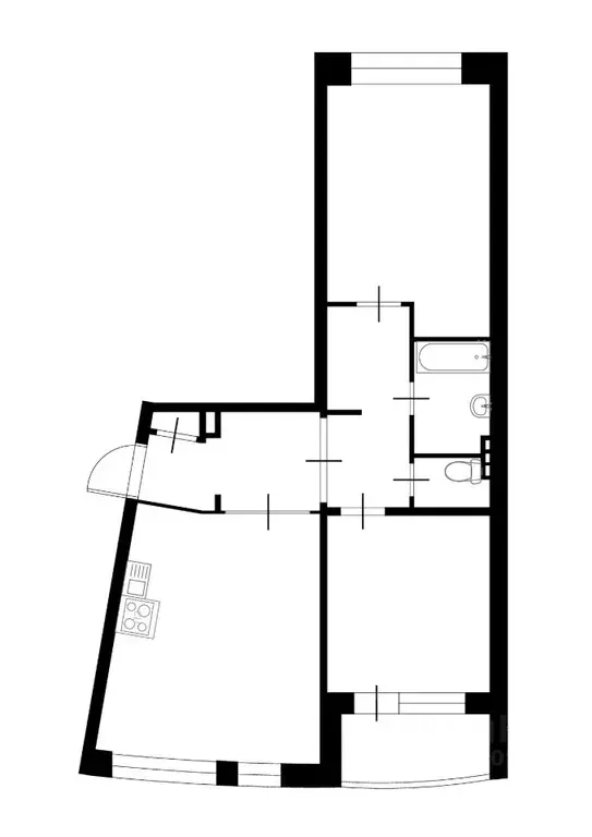 2-к кв. Санкт-Петербург Приморский просп., 46 (82.0 м) - Фото 1