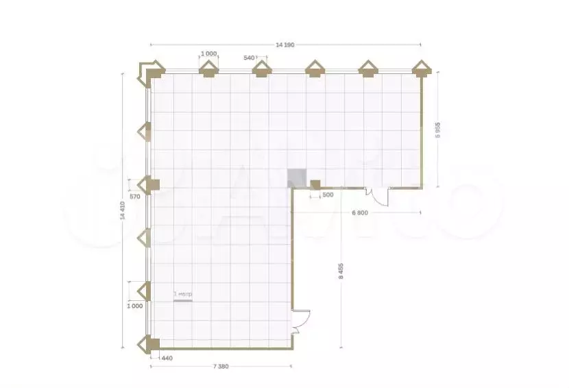 Продажа офиса 146 кв.м. в юао - Фото 0