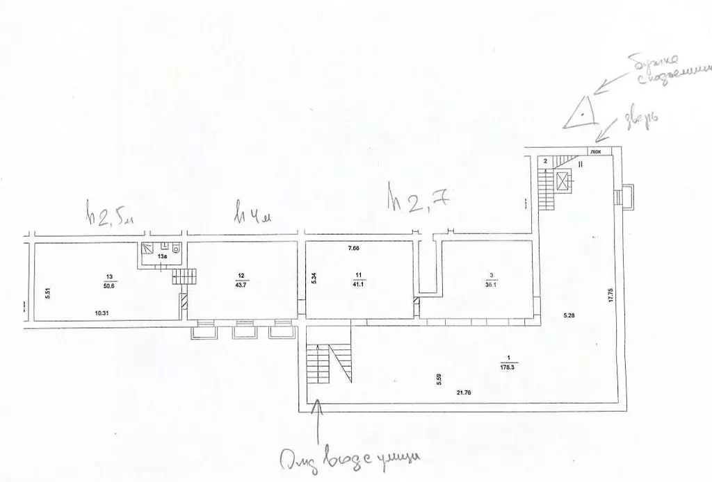Помещение свободного назначения в Москва ул. Шаболовка, 25К2 (359 м) - Фото 2