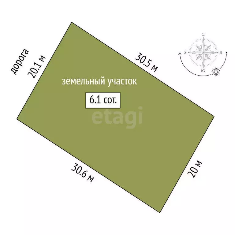 Участок в Тюмень, садовое товарищество Геолог-3, Тенистая улица (6.14 ... - Фото 0