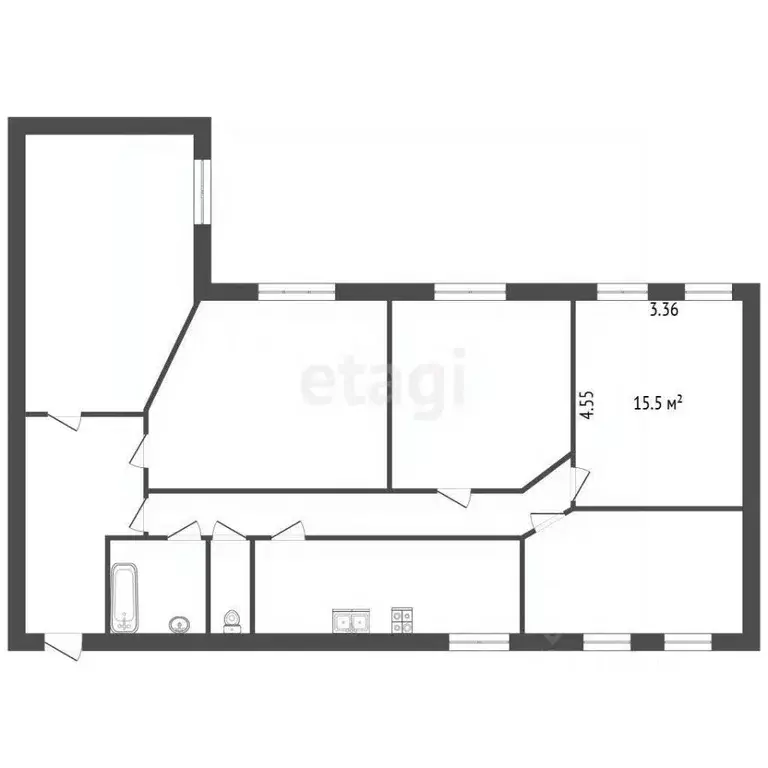 Комната Санкт-Петербург наб. Реки Фонтанки, 122 (15.5 м) - Фото 2