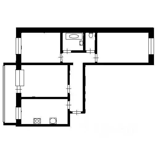 3-к кв. Коми, Сыктывкар ул. Мира, 49 (67.4 м) - Фото 1