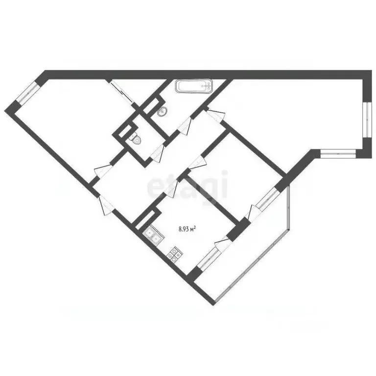 3-к кв. Крым, Симферопольский район, с. Мирное ул. Крымской Весны ... - Фото 2