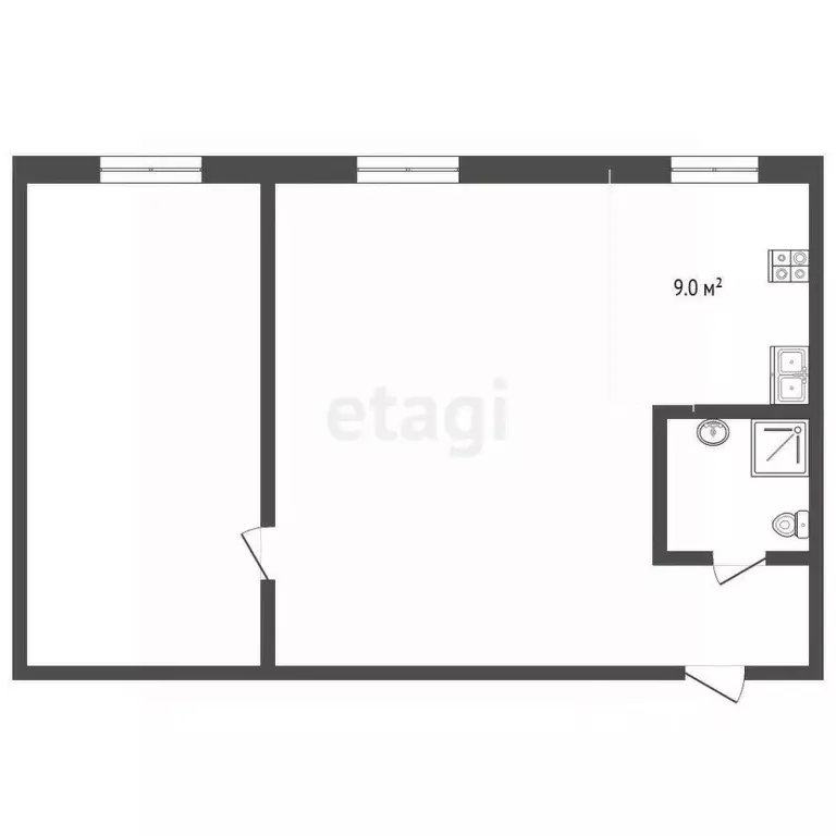 2-к кв. Владимирская область, Муром Московская ул., 85А (39.7 м) - Фото 2