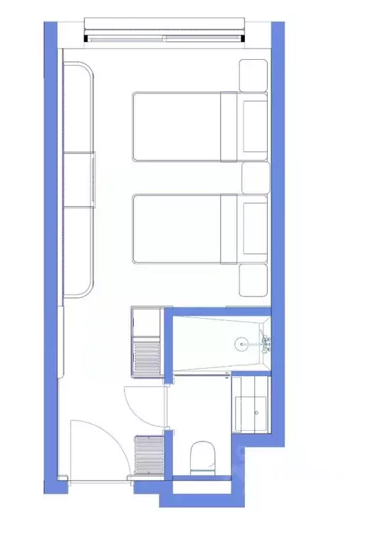 Студия Ставропольский край, Пятигорск ул. Леваневского, 3Д (21.0 м) - Фото 1