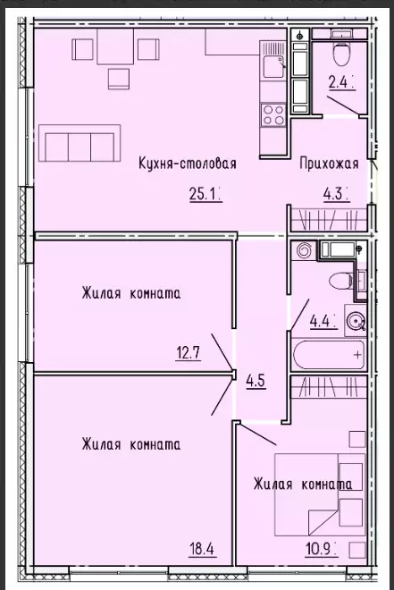 Продаётся 3-к квартира, 82.7 м - Фото 0
