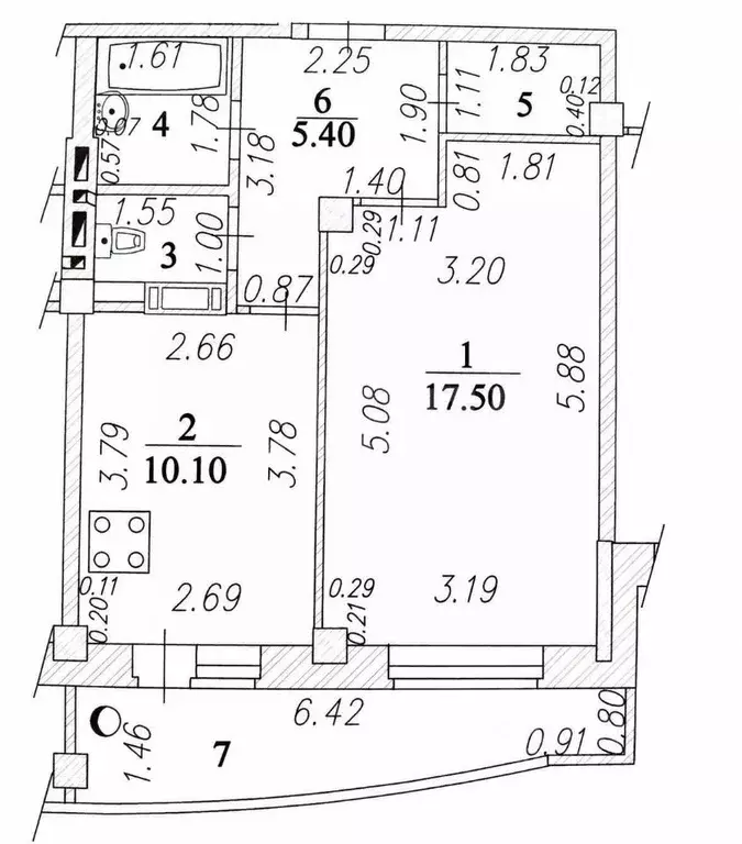 1-к кв. Чувашия, Чебоксары ул. Федора Гладкова, 38 (39.4 м) - Фото 2