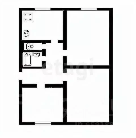 3-к кв. Тульская область, Тула пос. Косая Гора, Октябрьская ул., 4 ... - Фото 2