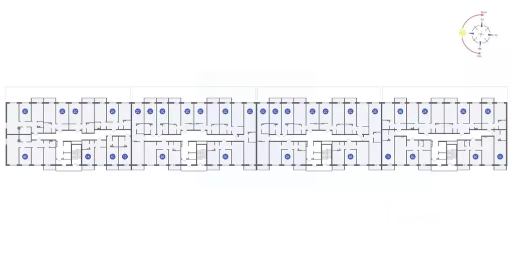 2-к кв. Новосибирская область, Новосибирск ул. Забалуева, 69 (65.82 м) - Фото 1