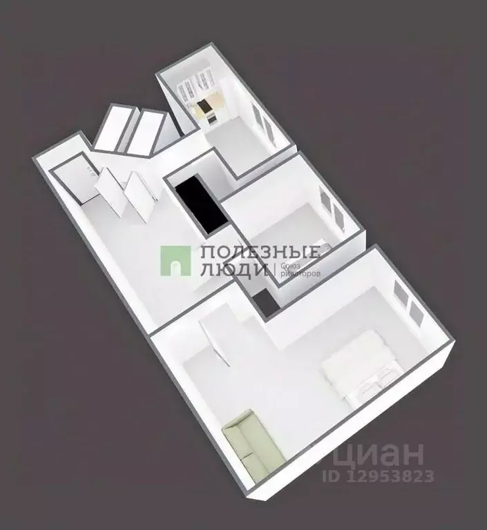 2-к кв. Санкт-Петербург ул. Подвойского, 35к1 (49.4 м) - Фото 2
