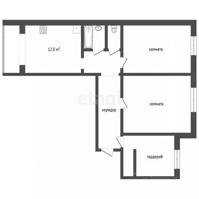 3-к кв. Челябинская область, Челябинск ул. 3-го Интернационала, 63А ... - Фото 2
