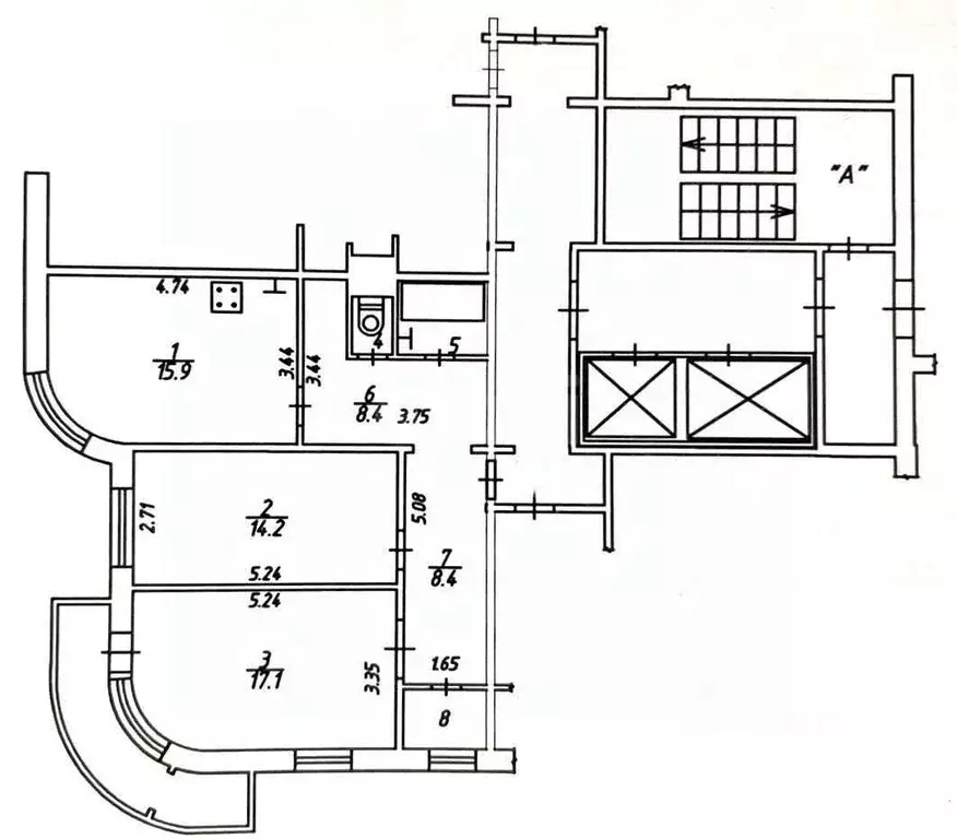 2-к кв. Калужская область, Калуга ул. 65 лет Победы, 20 (69.3 м) - Фото 2