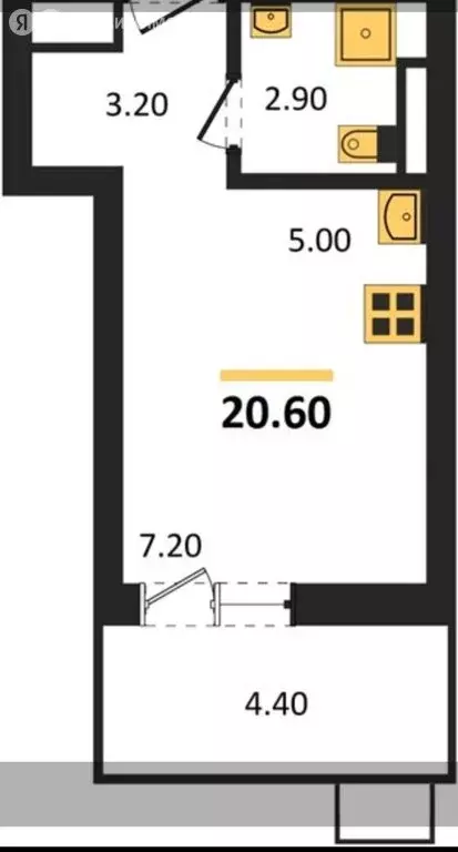 Квартира-студия: Всеволожск, Керченская улица, 1к3 (20 м) - Фото 1