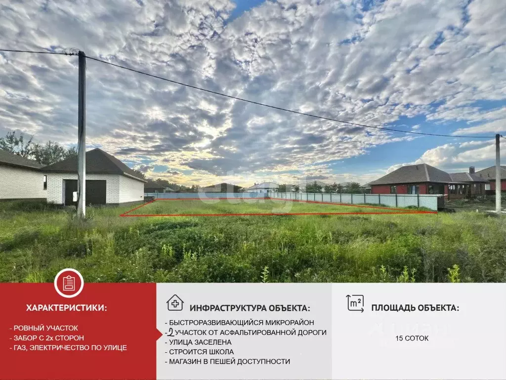 Участок в Белгородская область, Строитель Яковлевский городской округ, ... - Фото 1