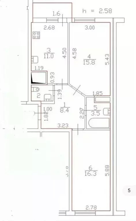 2-к кв. Санкт-Петербург пос. Шушары, просп. Новгородский, 10 (56.9 м) - Фото 2
