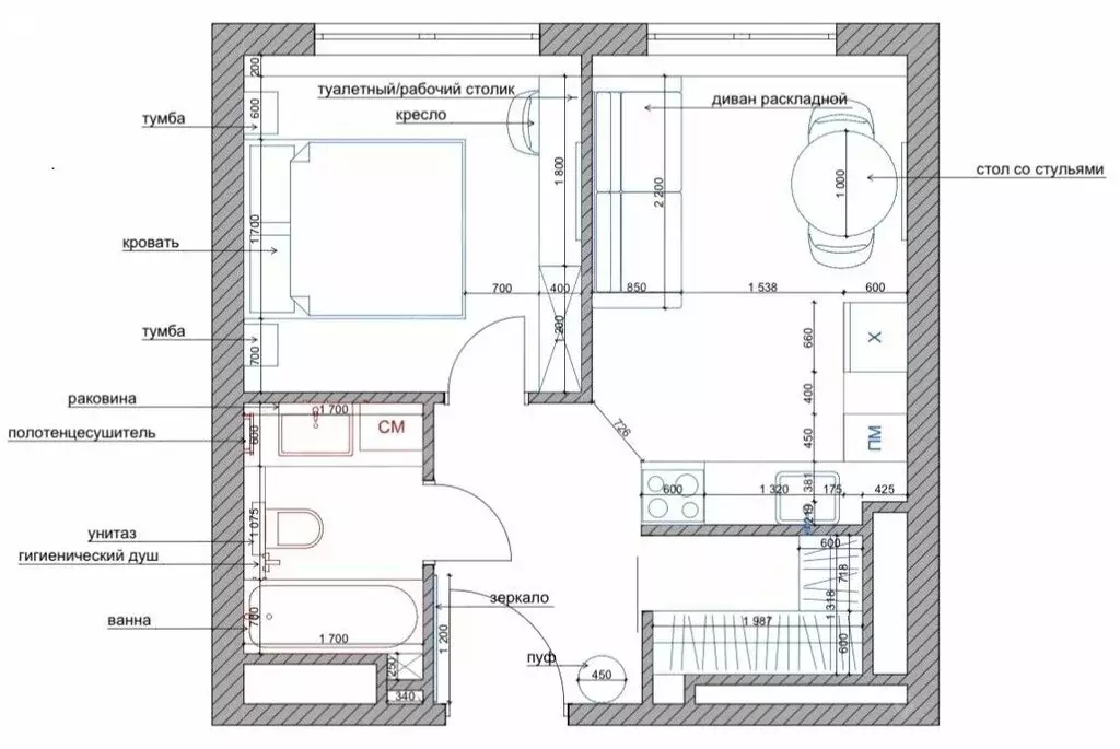 2-комнатная квартира: Москва, улица Зорге, 9к2 (35.7 м) - Фото 0