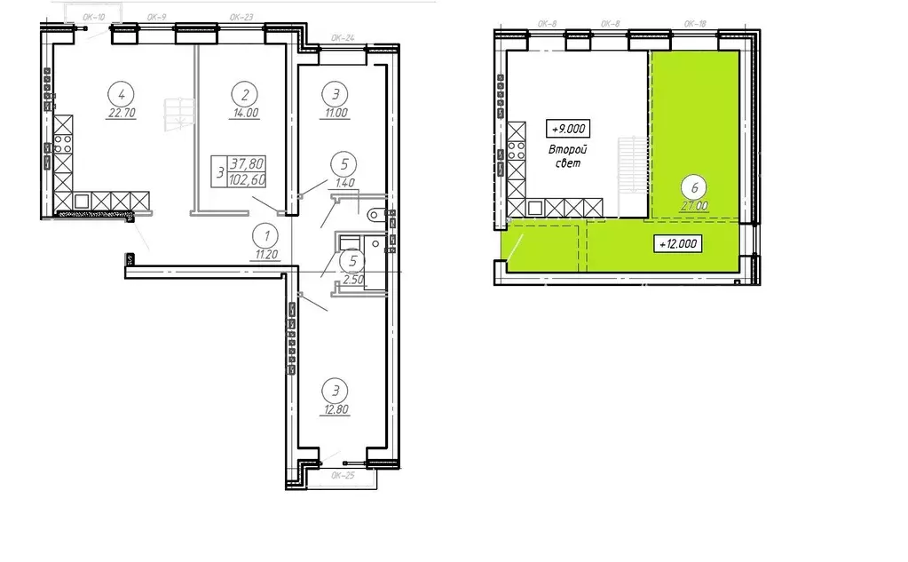Продаётся 3-к квартира, 104.9 м - Фото 1