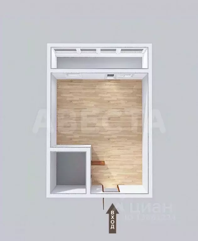 1-к кв. Омская область, Омск ул. Гусарова, 48 (45.05 м) - Фото 2