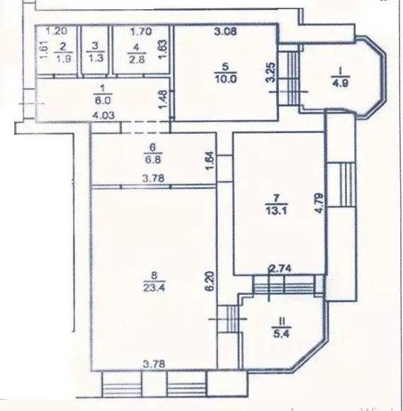 2-к кв. Томская область, Томск Нечевский пер., 8 (65.3 м) - Фото 0