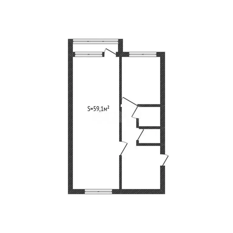 3-комнатная квартира: Клинцы, улица Мира, 107 (59.1 м) - Фото 1