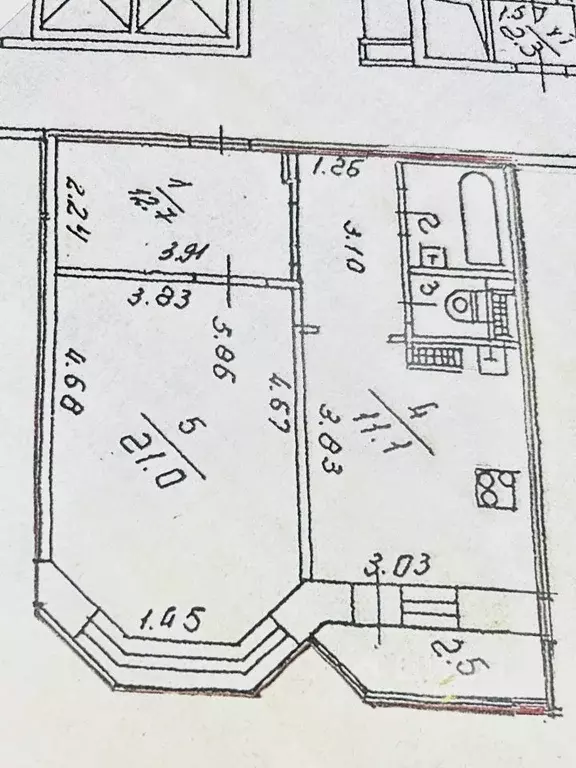 1-к кв. Санкт-Петербург Комендантский просп., 12к1 (50.0 м) - Фото 2